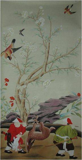 China Wallpaper Chinoiserie Style from Nsr Handcrafts CoLtd China