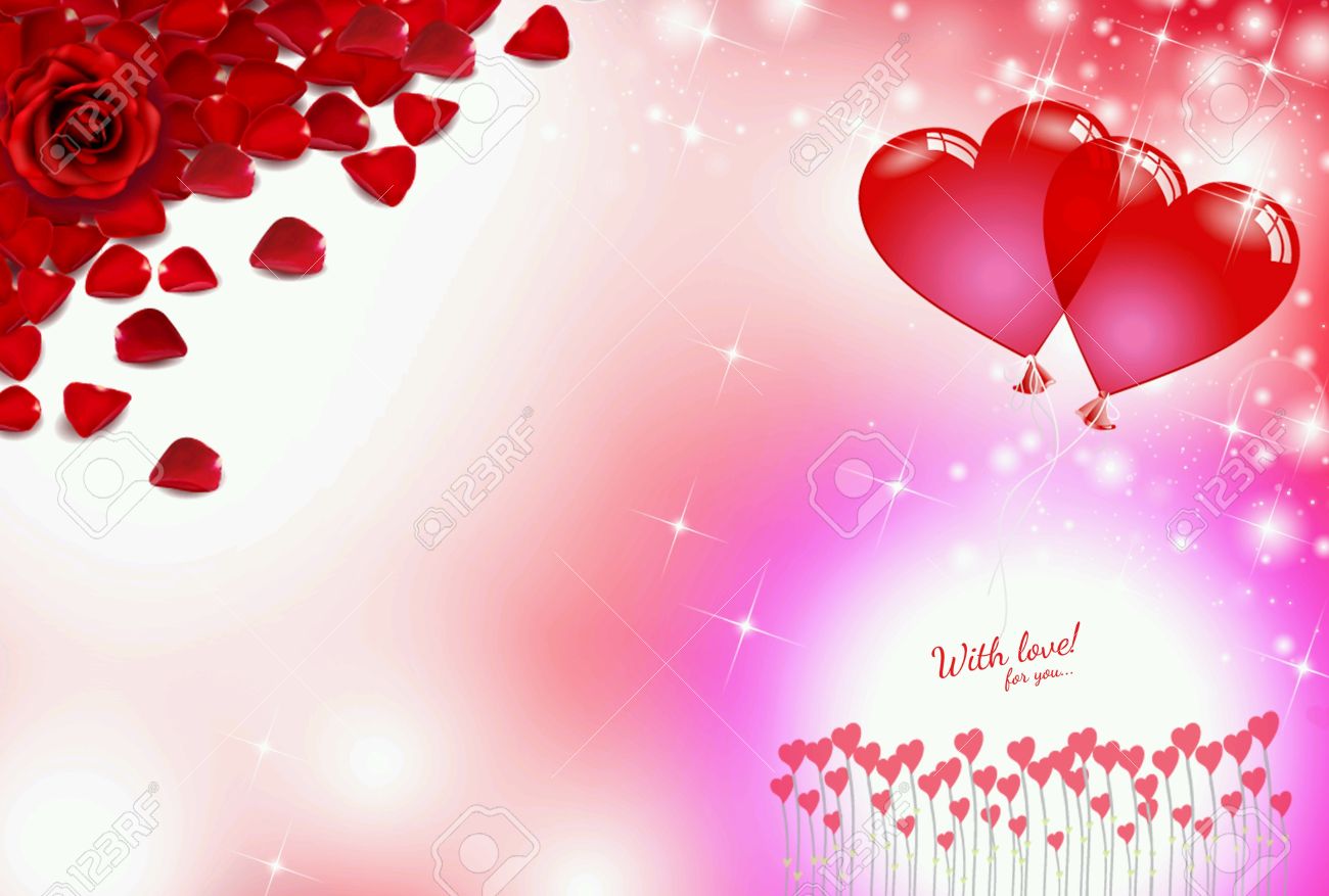 Roses Red Love Heart Valentine Background Blur Bokeh Effect Light