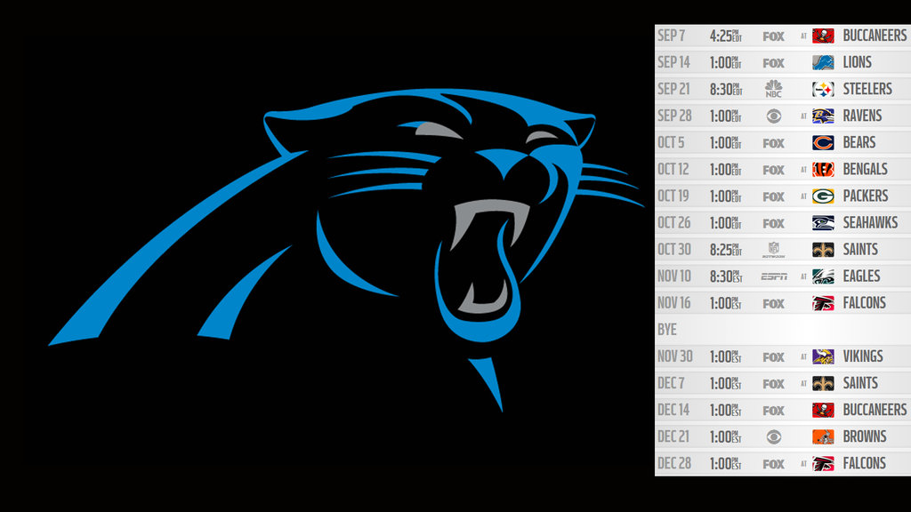 Carolina Panthers Schedule Wallpaper By Tdog85