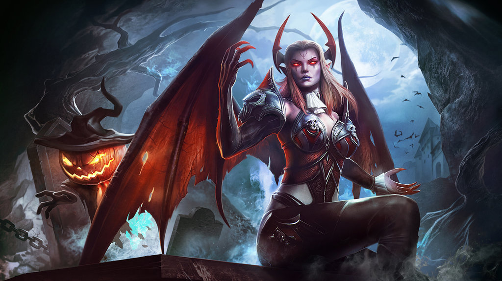 Order and Chaos Splash Art Halloween by Guesscui on