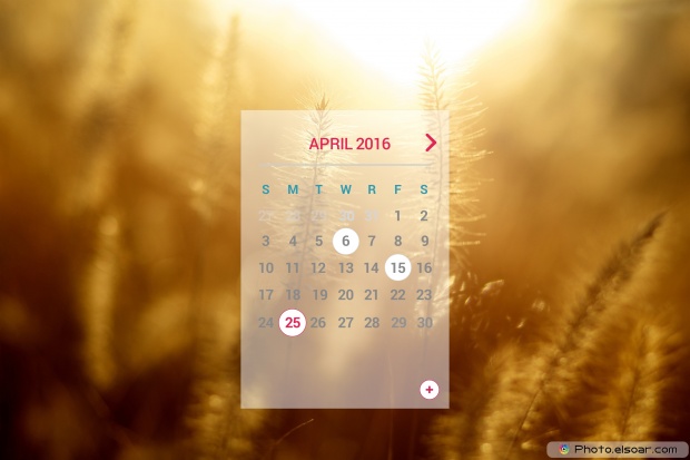 April 2016 Calendar On Extensive Background Calendars for April 2016 620x413