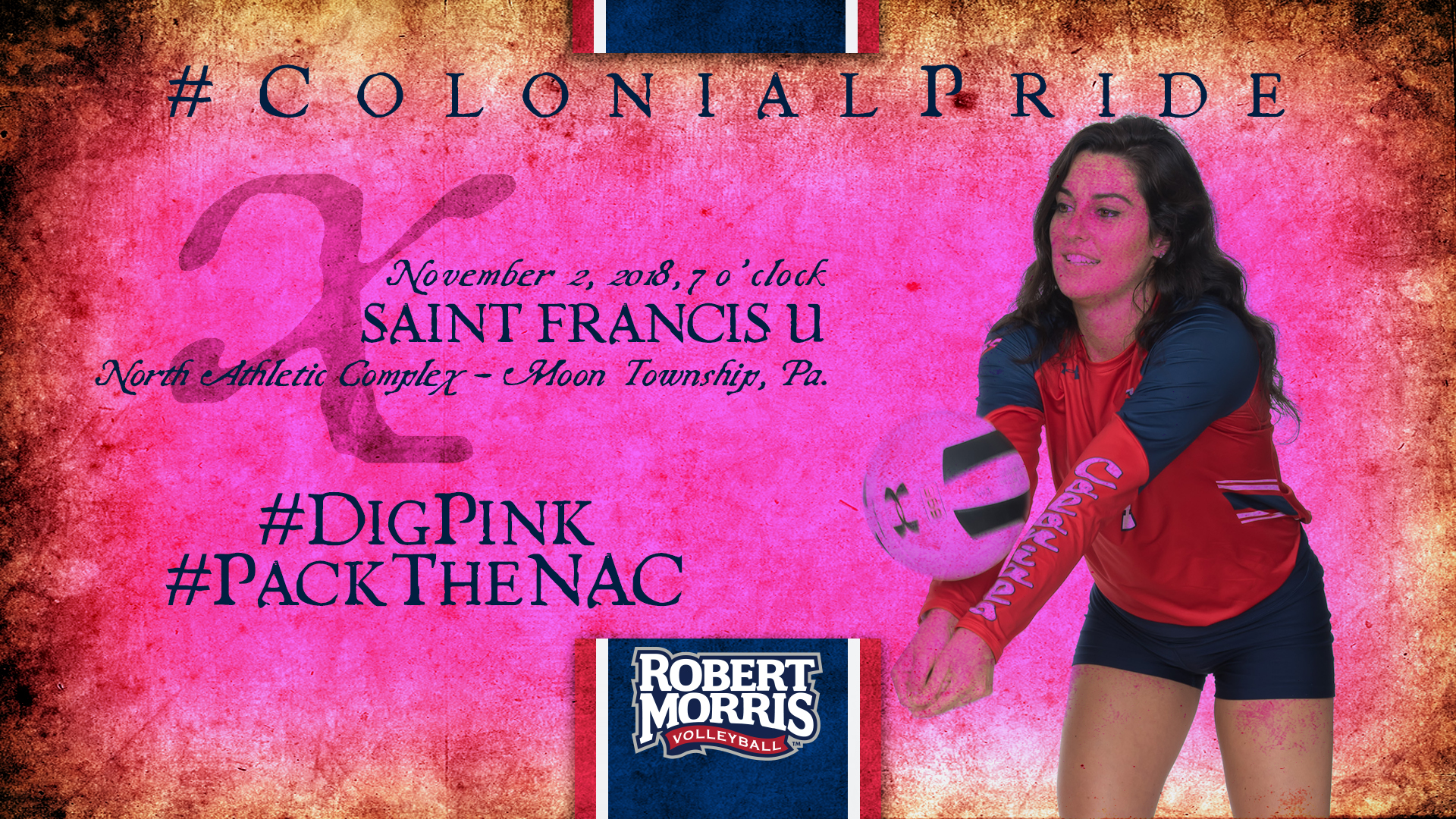 Robert Morris Digs Pink Against Arch Rival Saint Francis