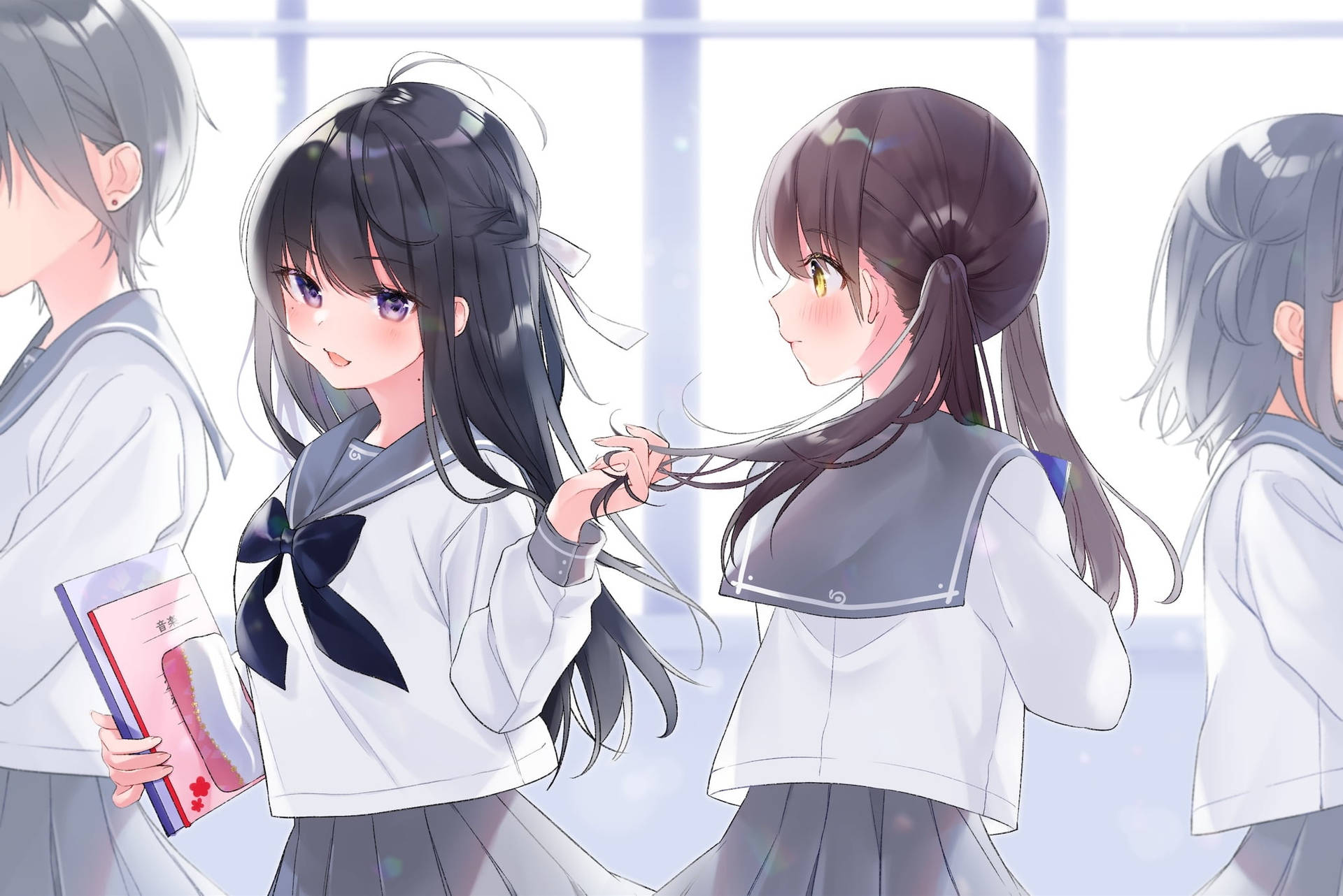 Anime School Scenery Wallpaper