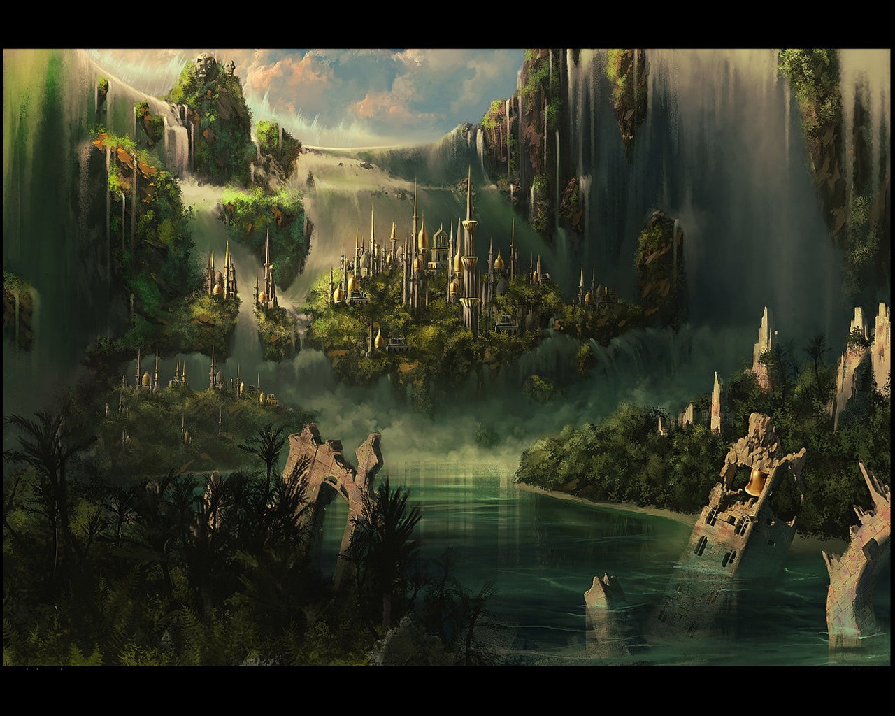 Fantasy Nature Wallpaper Kingdom Artwork