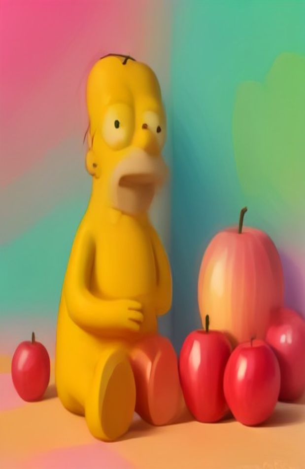 Homer Simpson Apple Wallpaper