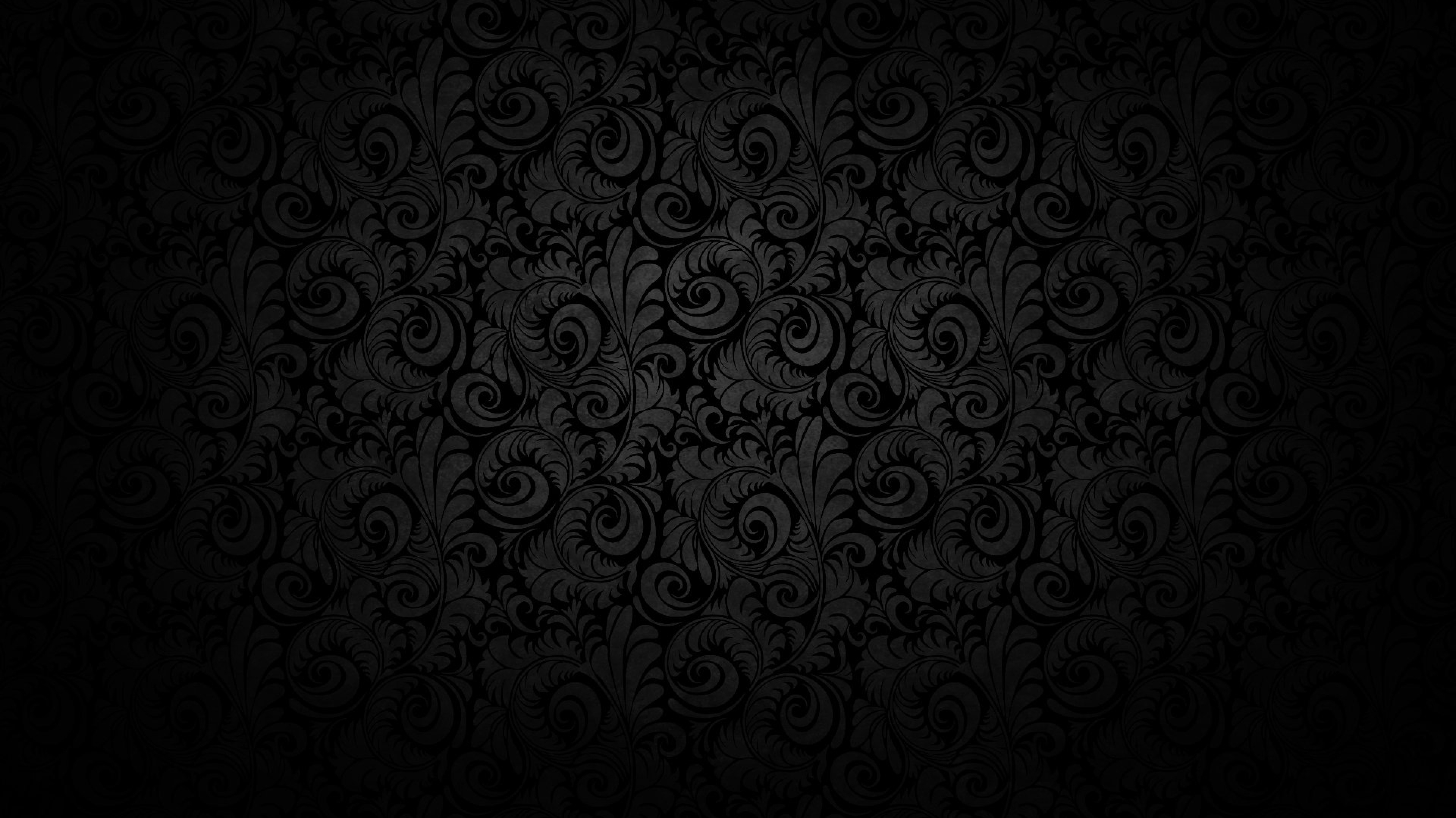 Black Background Pattern Light Texture Wallpaper 4k