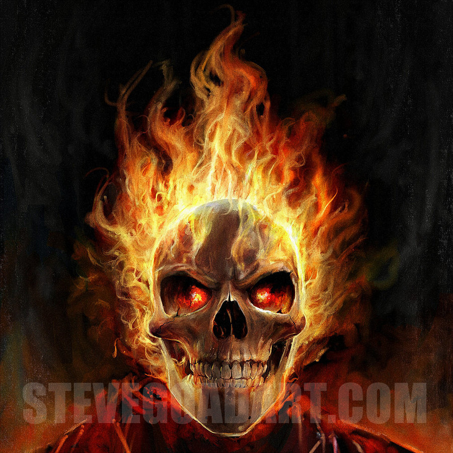 fire skull backgrounds