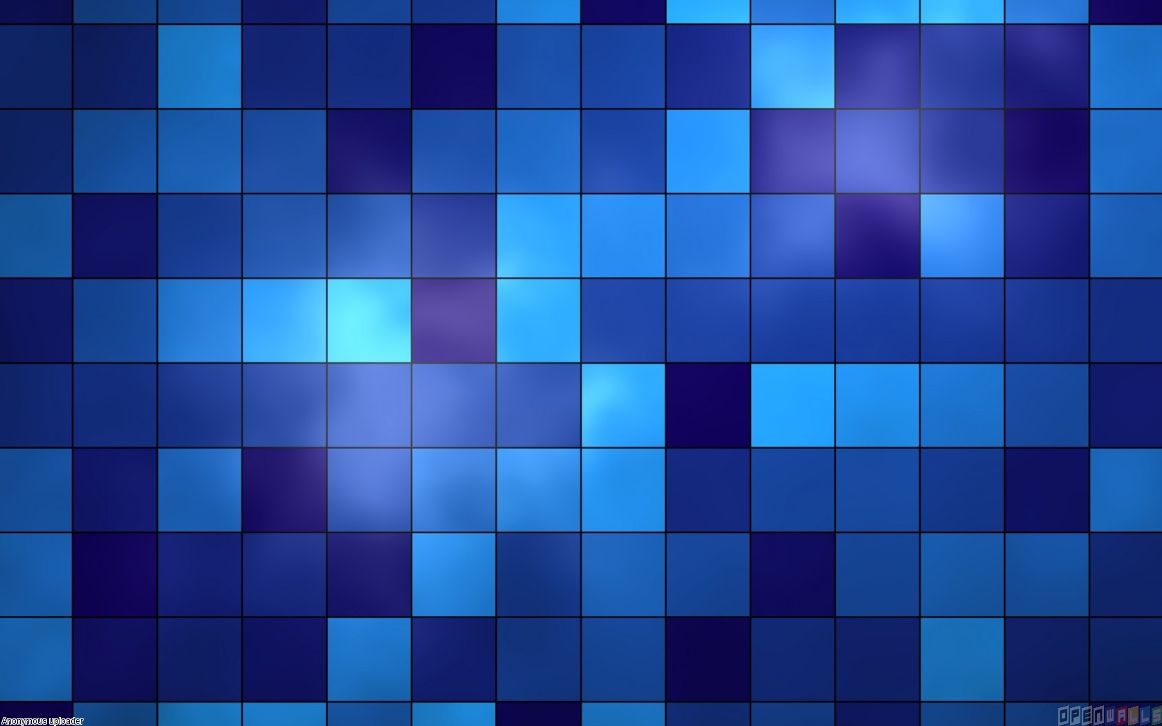 Blue Tile Wallpaper Open Walls