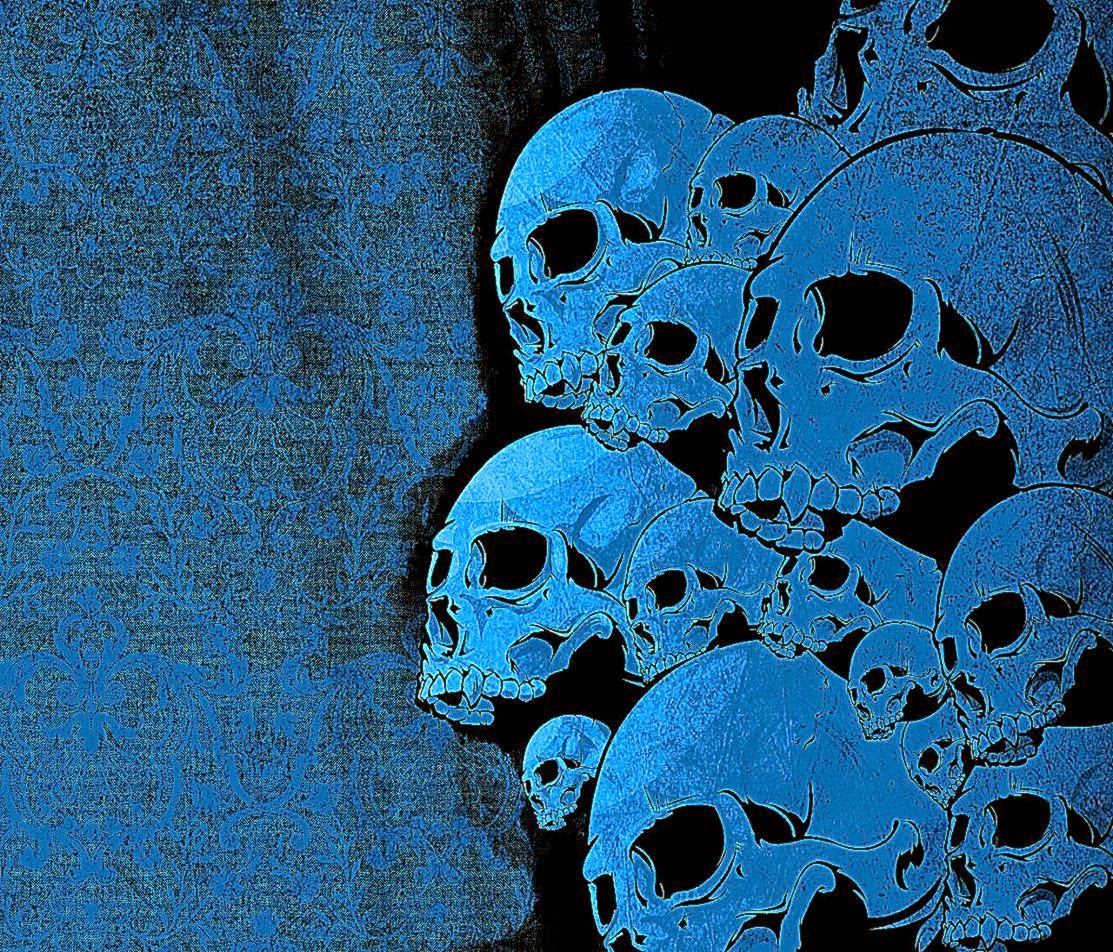 Blue Skull HD Wallpaper Best
