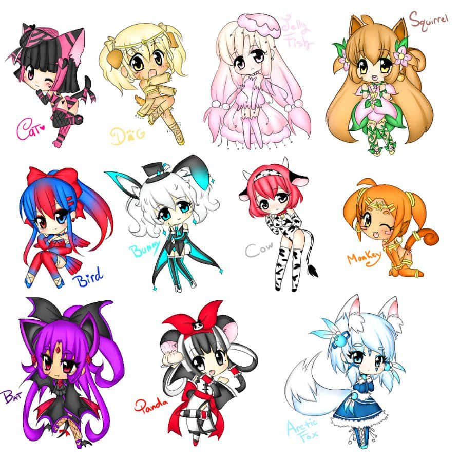 Cute Animal Anime Wallpaper