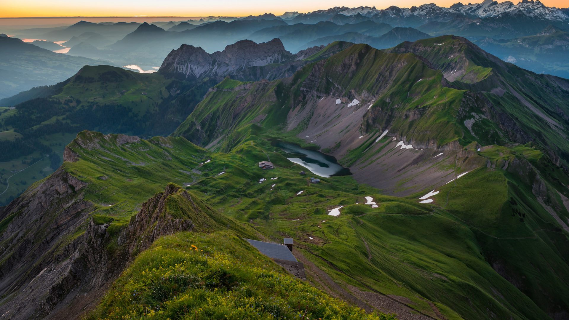 Peaks Swiss Alps Desktop Wallpaper HD