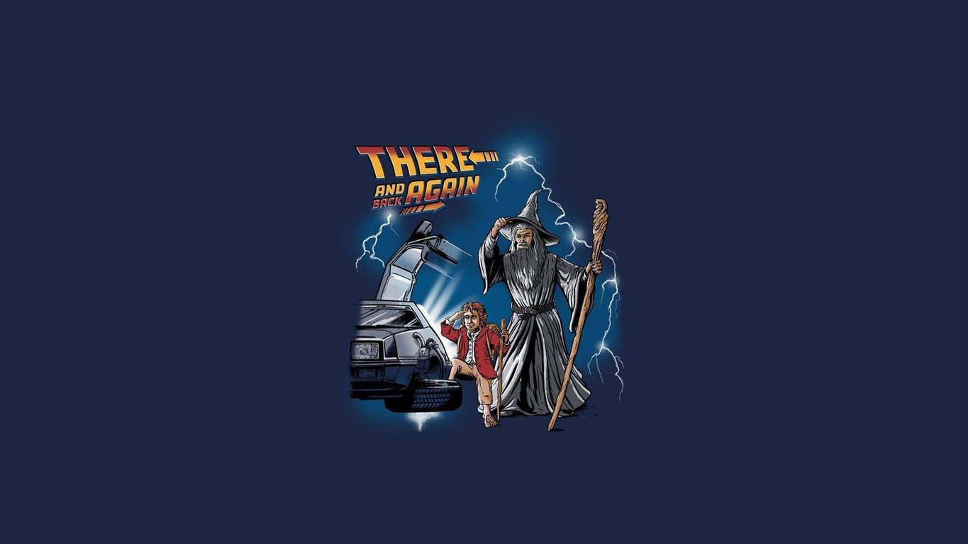 Download The Lord of The Rings Back to the Future crossover wallpaper