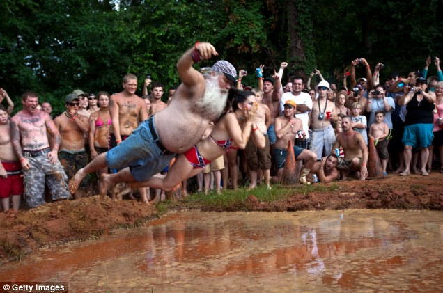 Belly Flop Contest Show What They Ve Got At The Summer Redneck Games