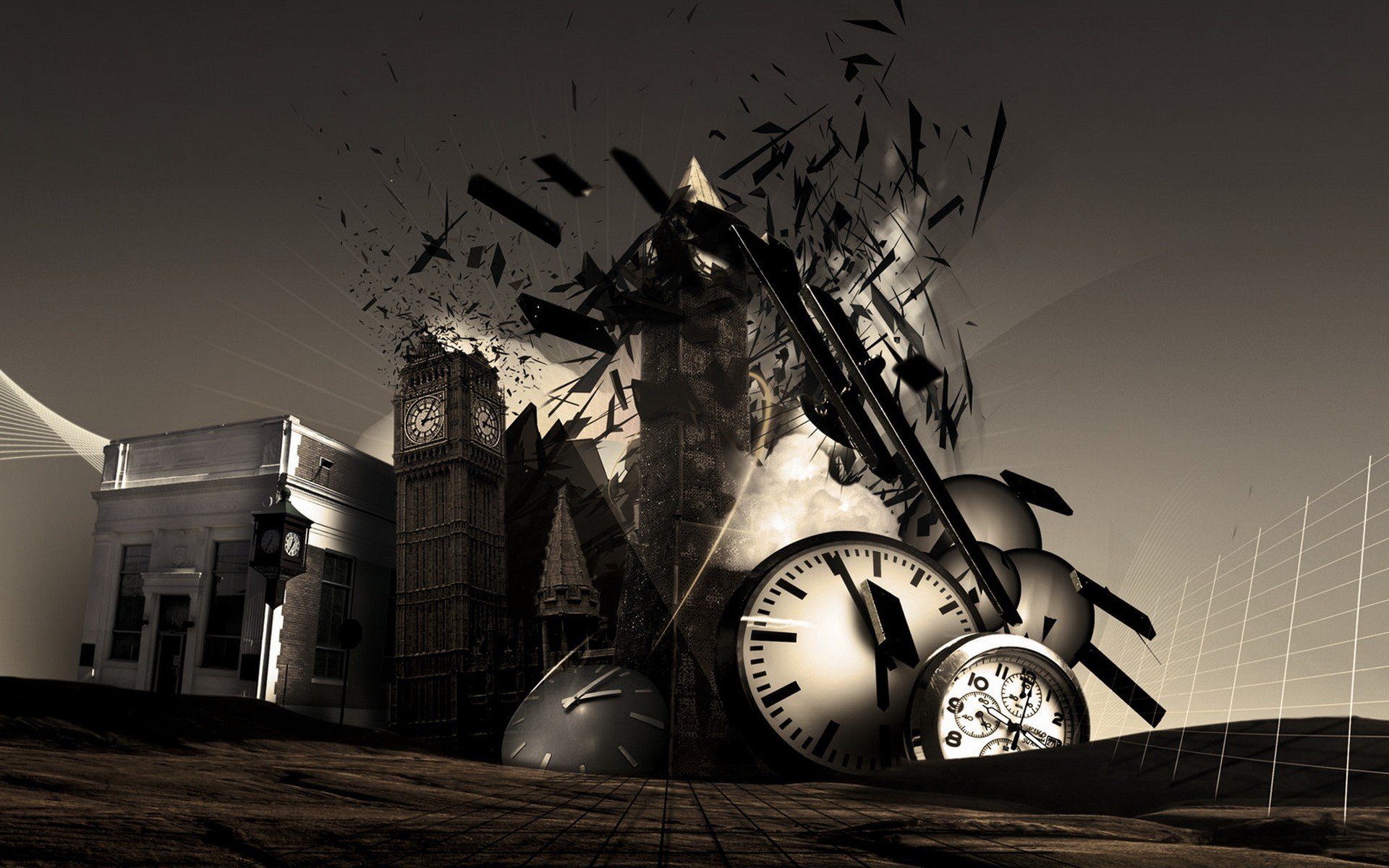 Artistic Clock HD Wallpaper