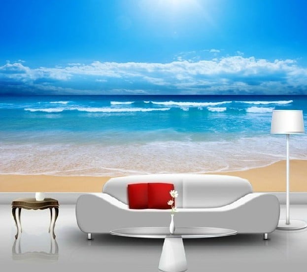 Beach Murals Wallpaper from China best selling Beach Murals Wallpaper