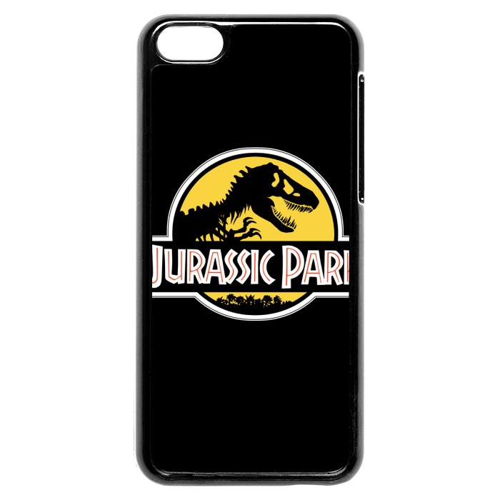 Jurassic Park Logo In Black Background iPhone 5c Case Designfuzz