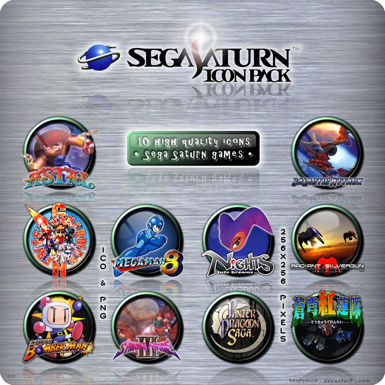 Sega Saturn Icon Pack By Kontxouso