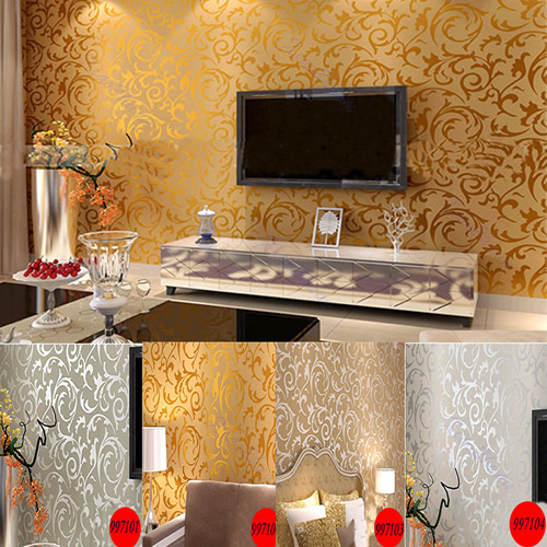 10m Luxury Embossed Petten Textured Waterproof Wallpaper Rolls