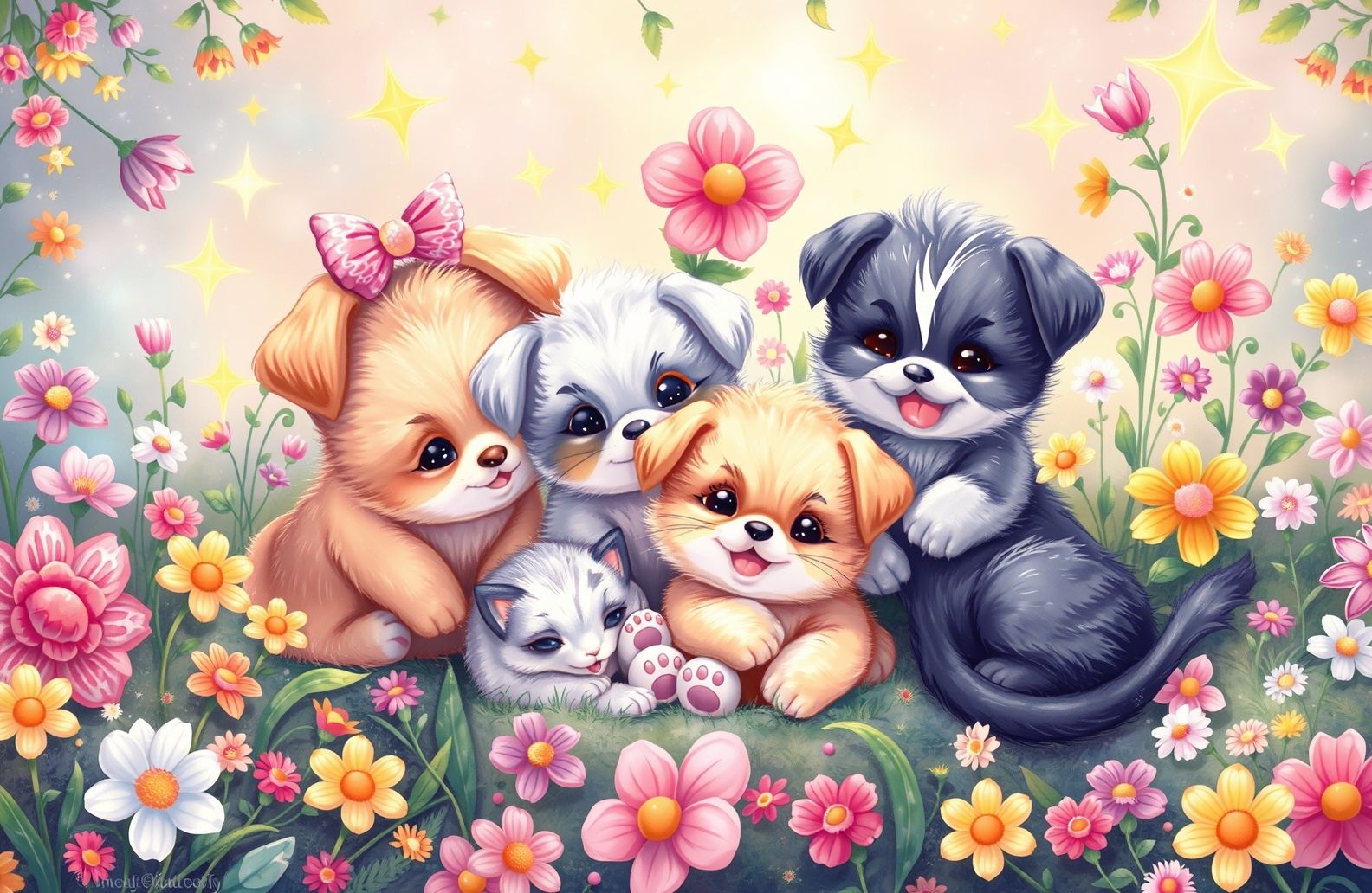 Cute Cartoon Wallpaper For Girls