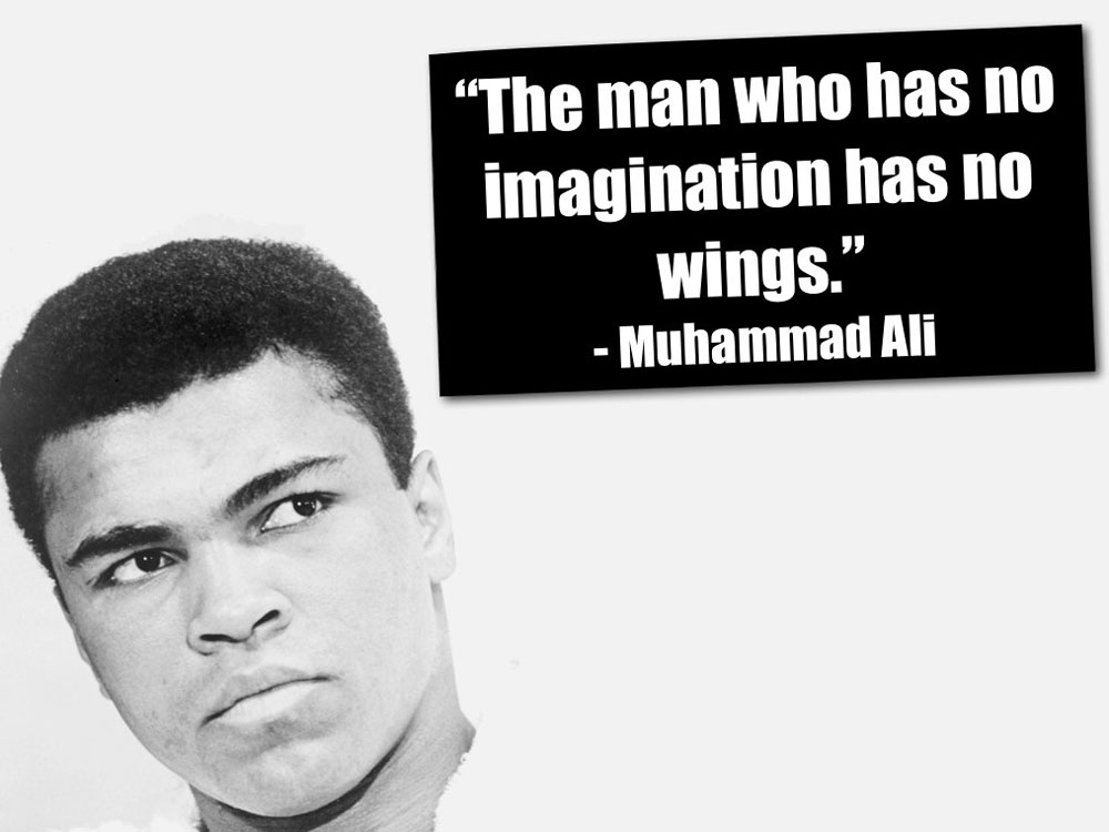 Funmozar Muhammad Ali iPhone Wallpaper With Quotes