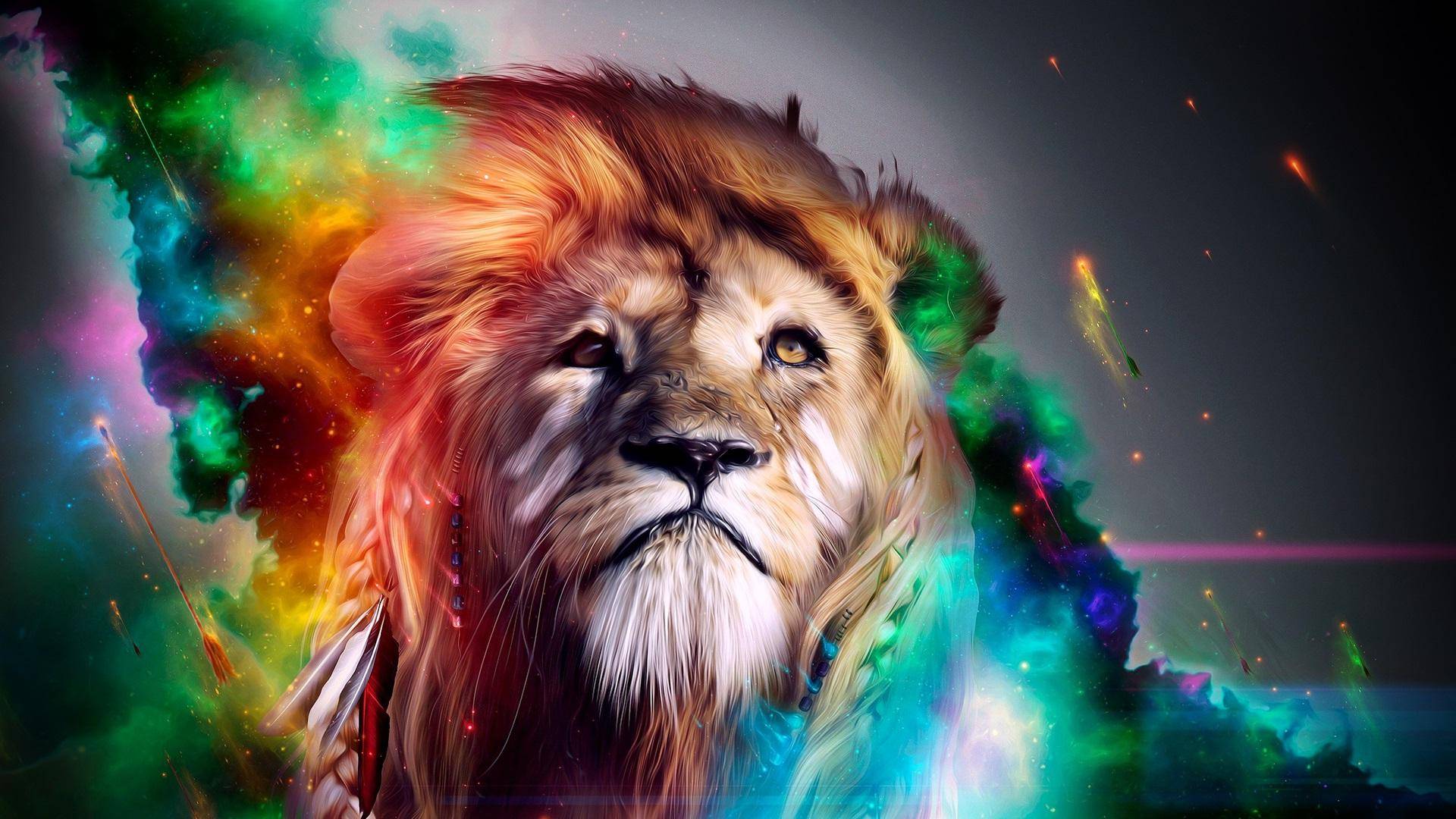 Abstract Lion Wallpaper Sf