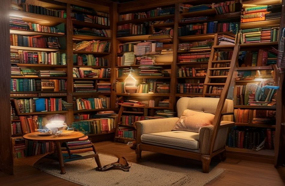 Library Wallpaper Image