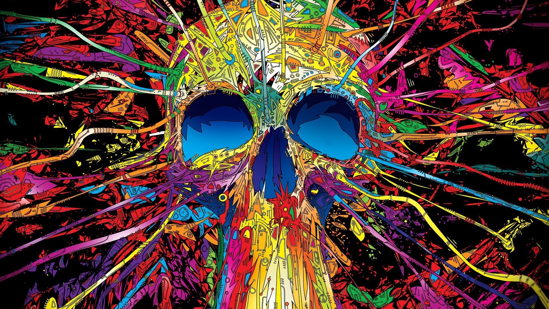 Skull Psychedelic Artistic HDw Eweb4