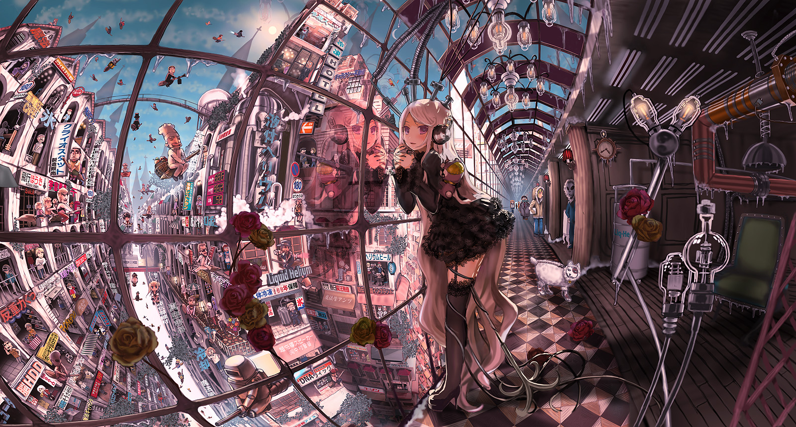 Gorgeous Anime City Designs High Quality Wallpapers Part 3 1600x859