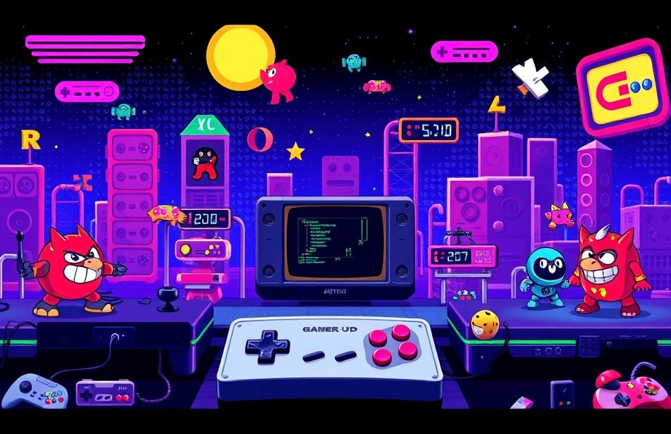 Hd Retro Gaming Wallpaper