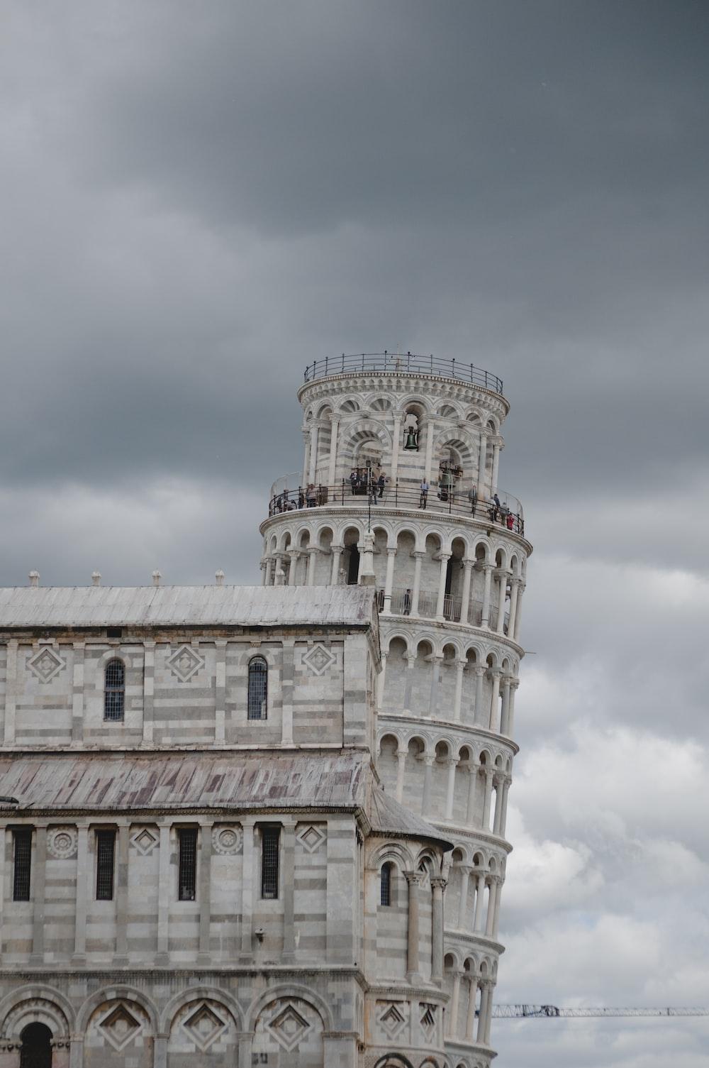 Architectural Photography Of Tower Pisa Photo Grey Image