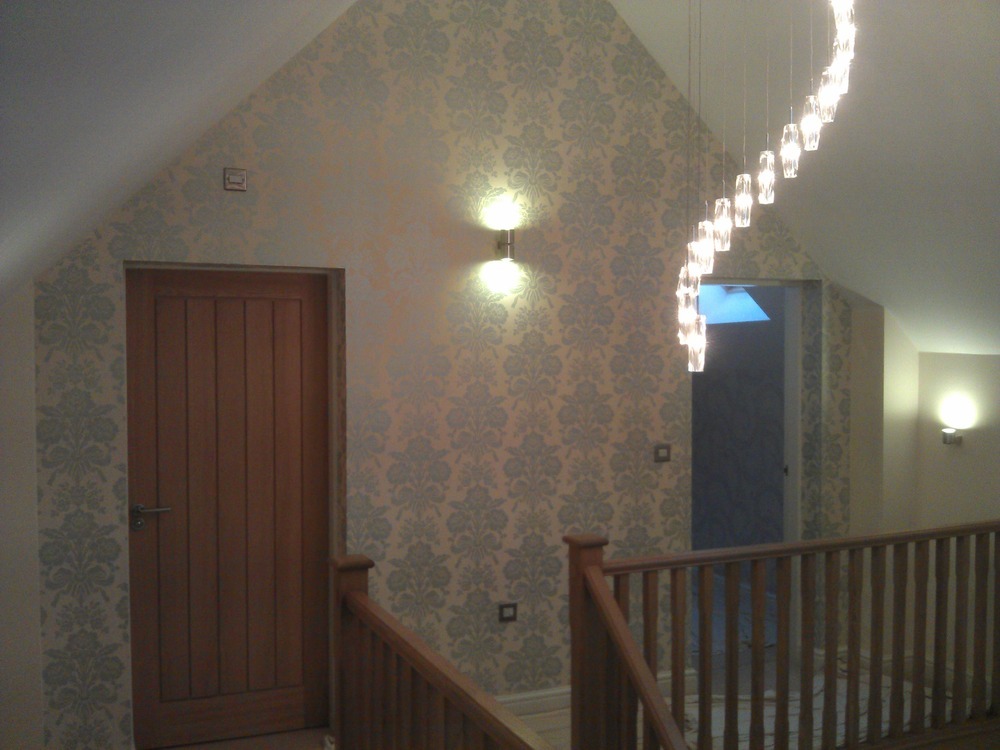 Following Full Redecoration To A Galleried Hall Stairs And Landing
