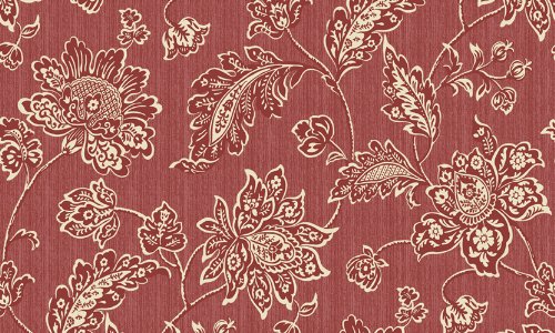 Waverly Garden Crimson And Gold Jacobean Floral Wallpaper