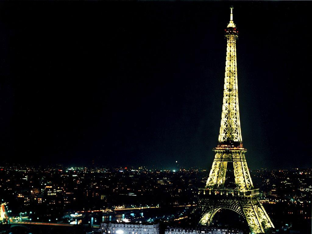 HD Wallpaper Lovely Eiffel Tower At Night Desktop Background By