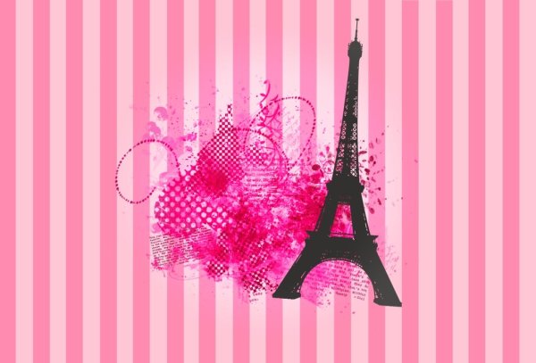 Paris Pink Wallpaper HD Early