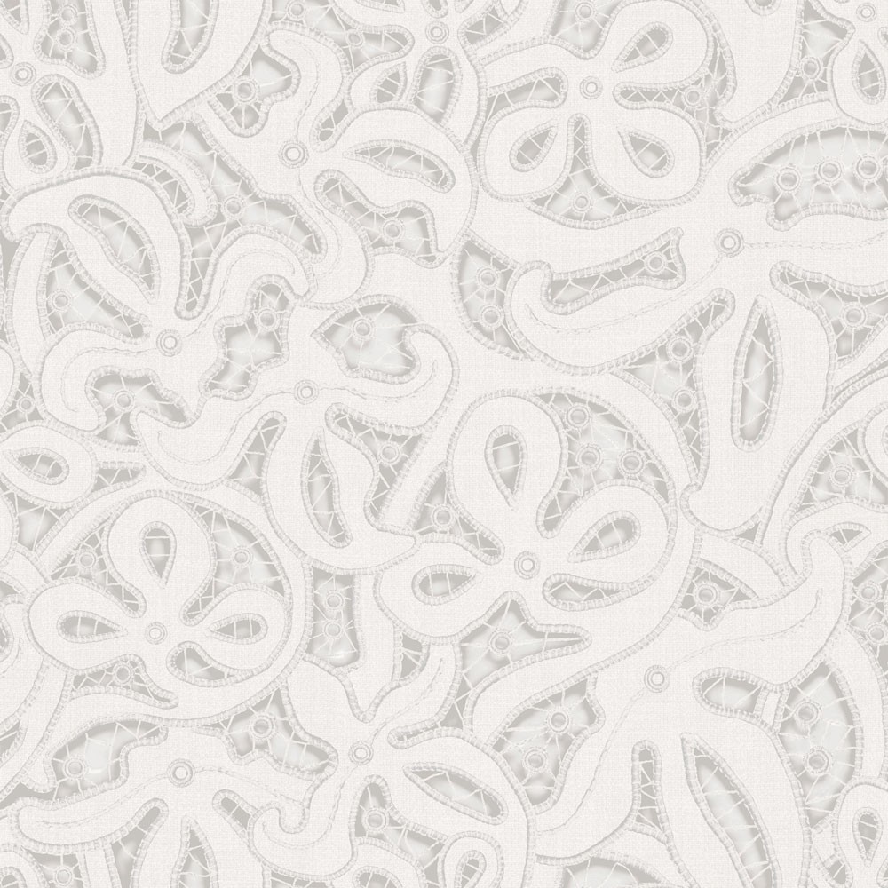 White Lace Wallpaper