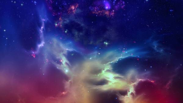Titan Space Stars Sky Colorful Desktop Wallpaper Hq