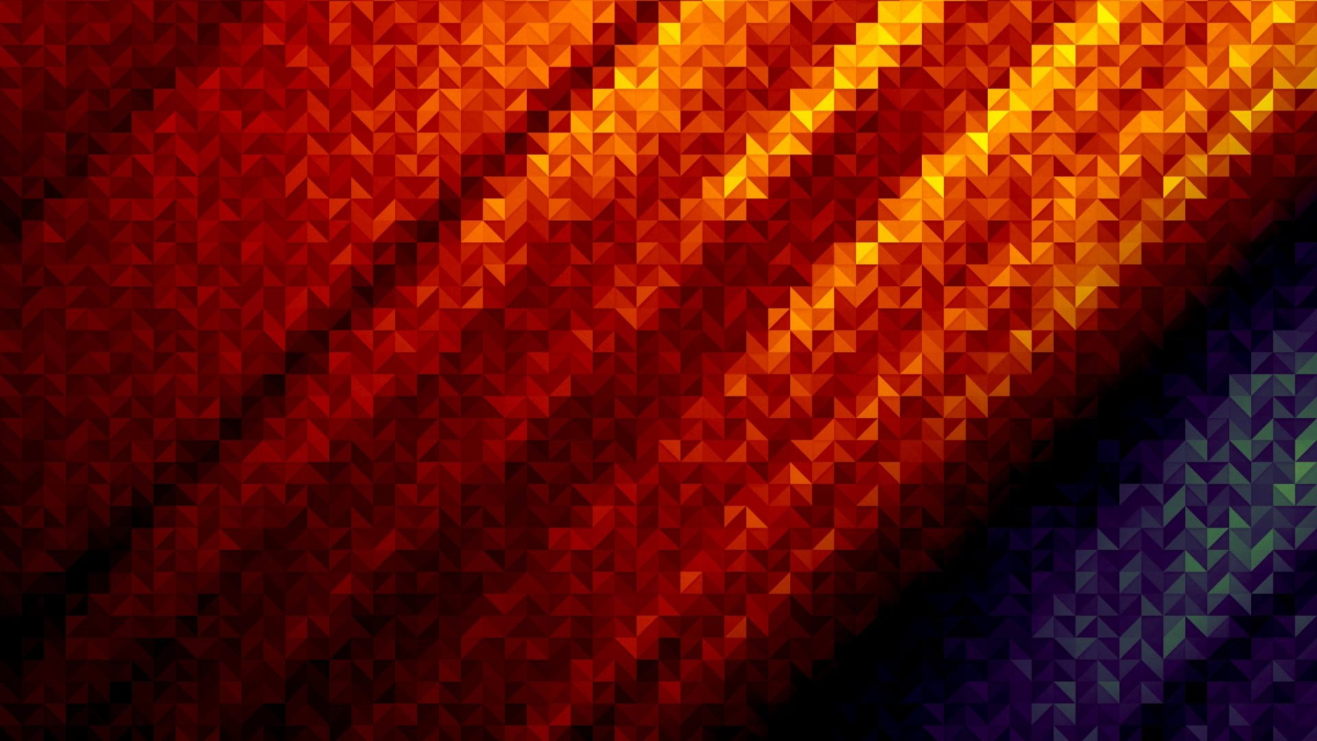 Abstract Orange And Purple Wallpaper
