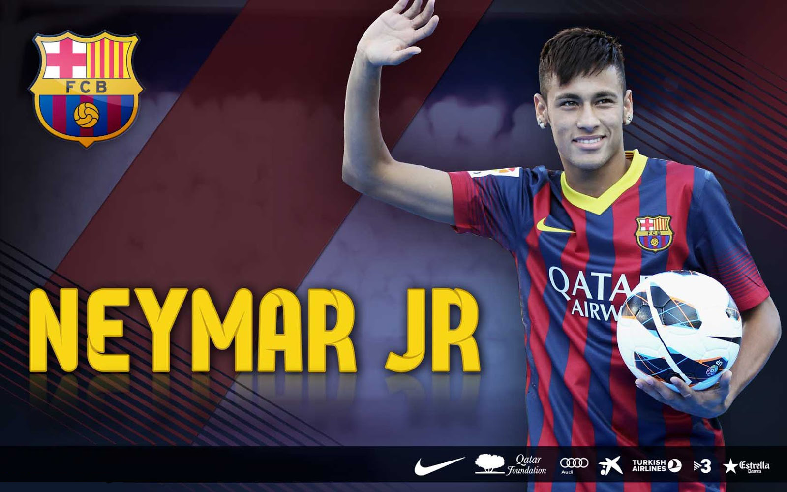 HD Wallpaper Of J R Neymar Footballer Brazil Fc Barcelona