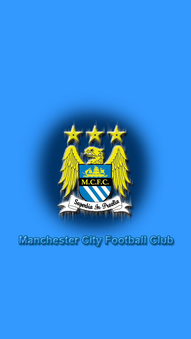 Man City Logo iPhone Wallpaper Background And
