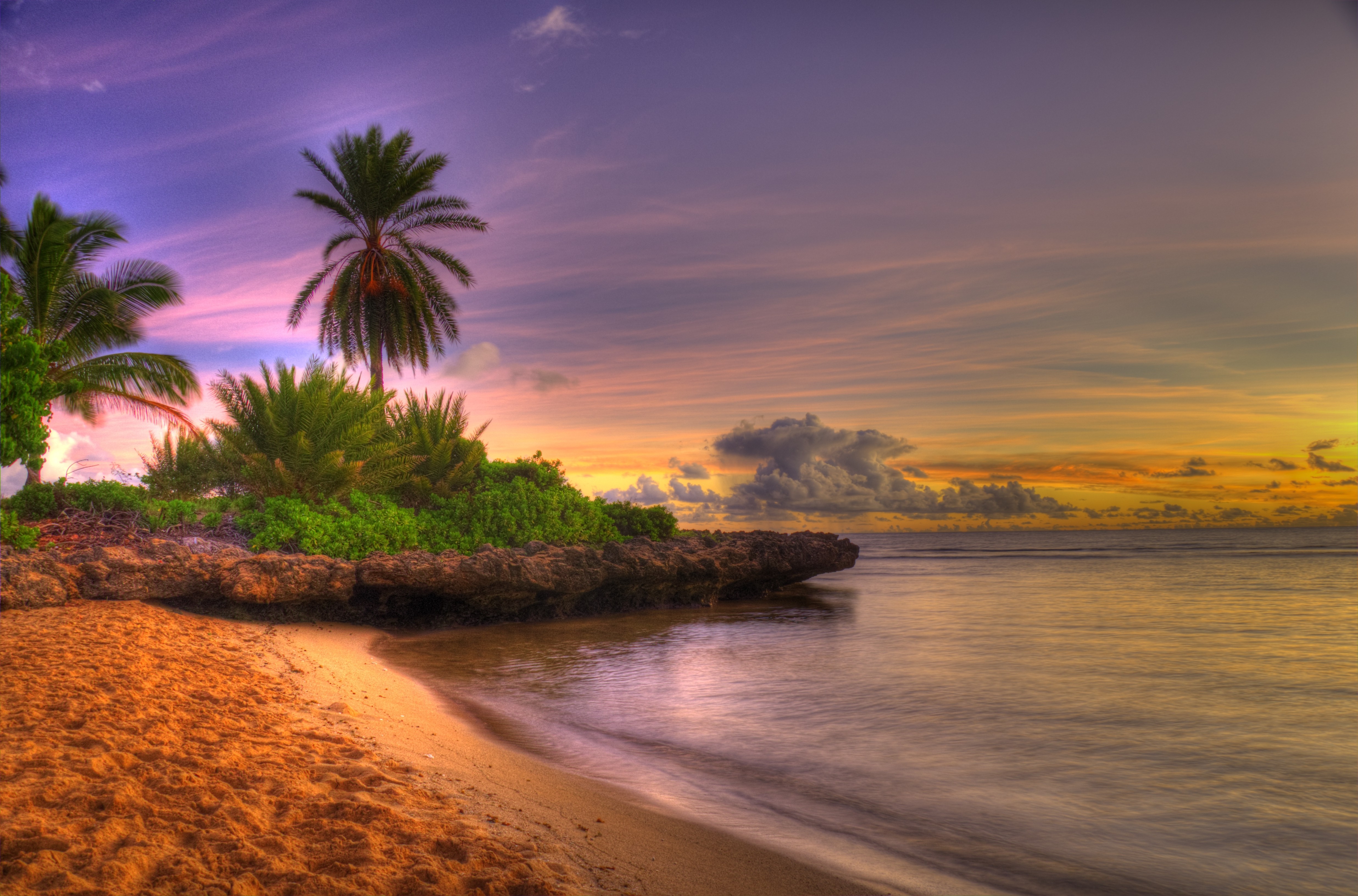 Hd Wallpaper Beach Sunset Beautiful Desktop Widescreen