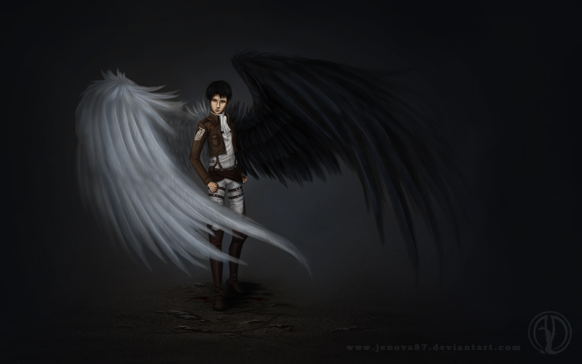 SnK Levi   Wings of Freedom by Jenova87 on