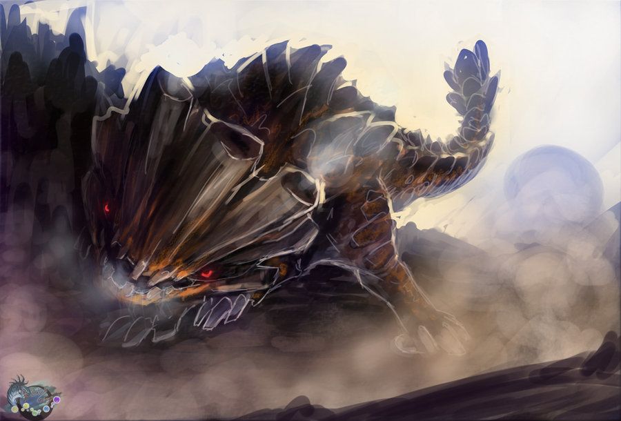 Speed Painting Barroth By Black Wing24 In
