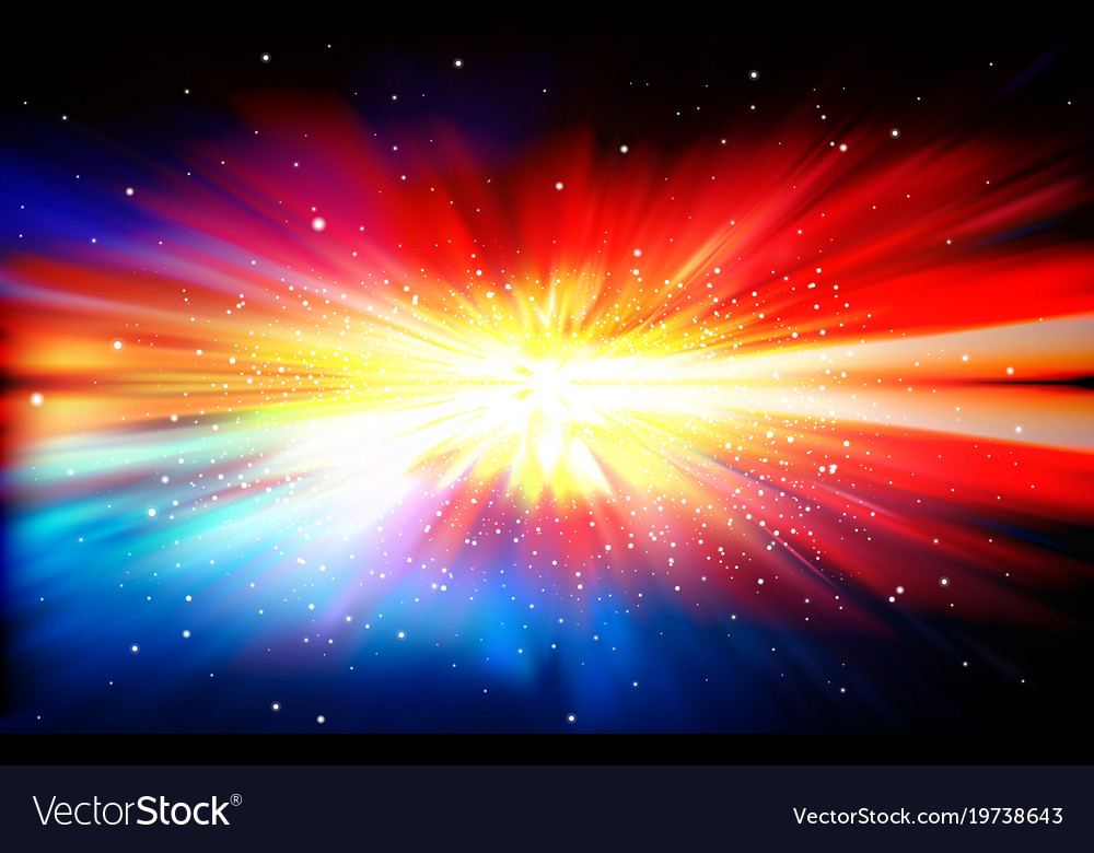 Abstract Background With Stars And Supernova Vector Image