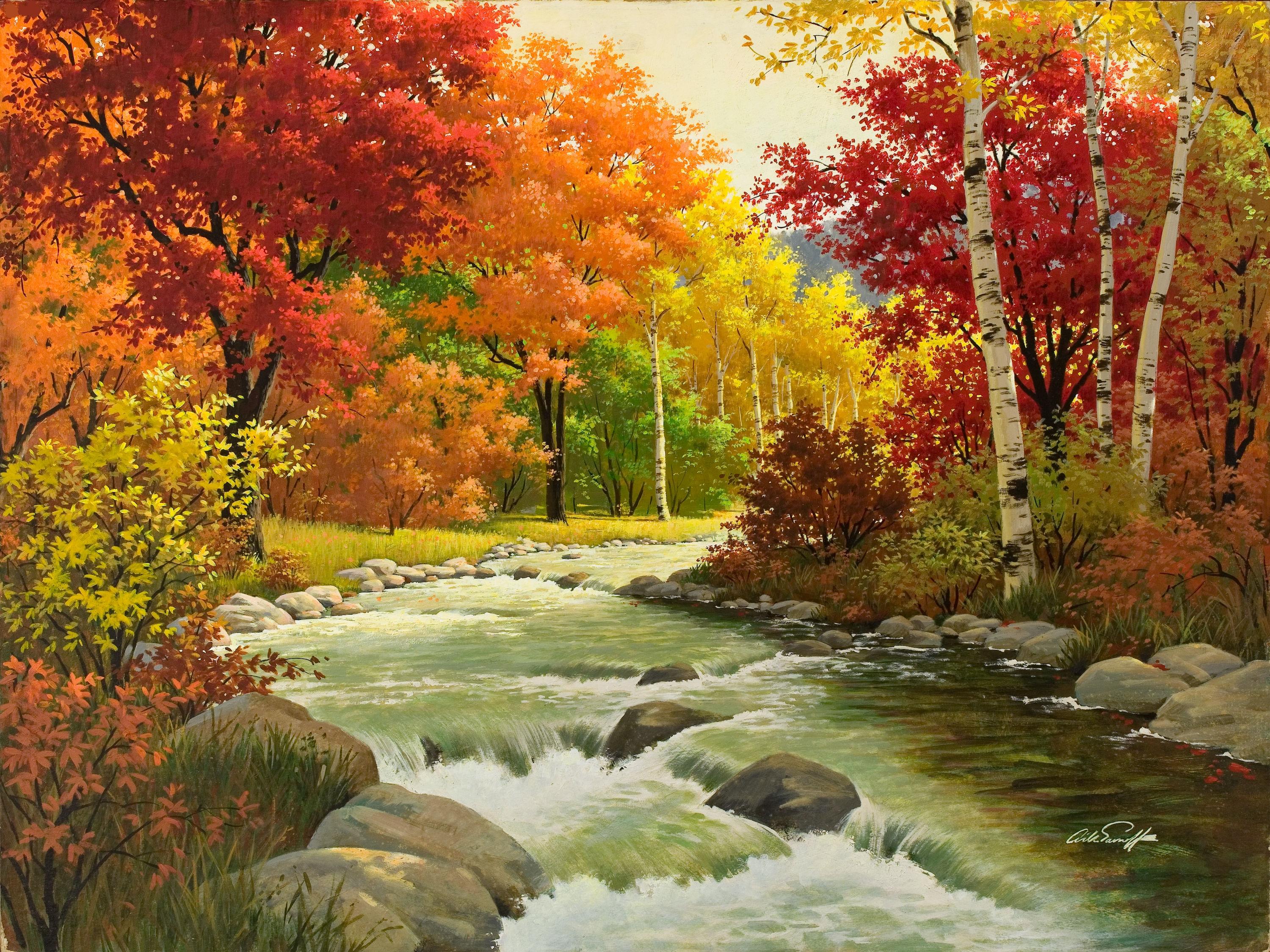 Autumn Forest HD Wallpaper Res Desktopas
