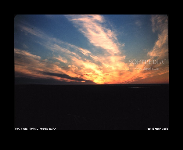 Will Slide On Your Desktop When Running Alaska Sunsets Screensaver