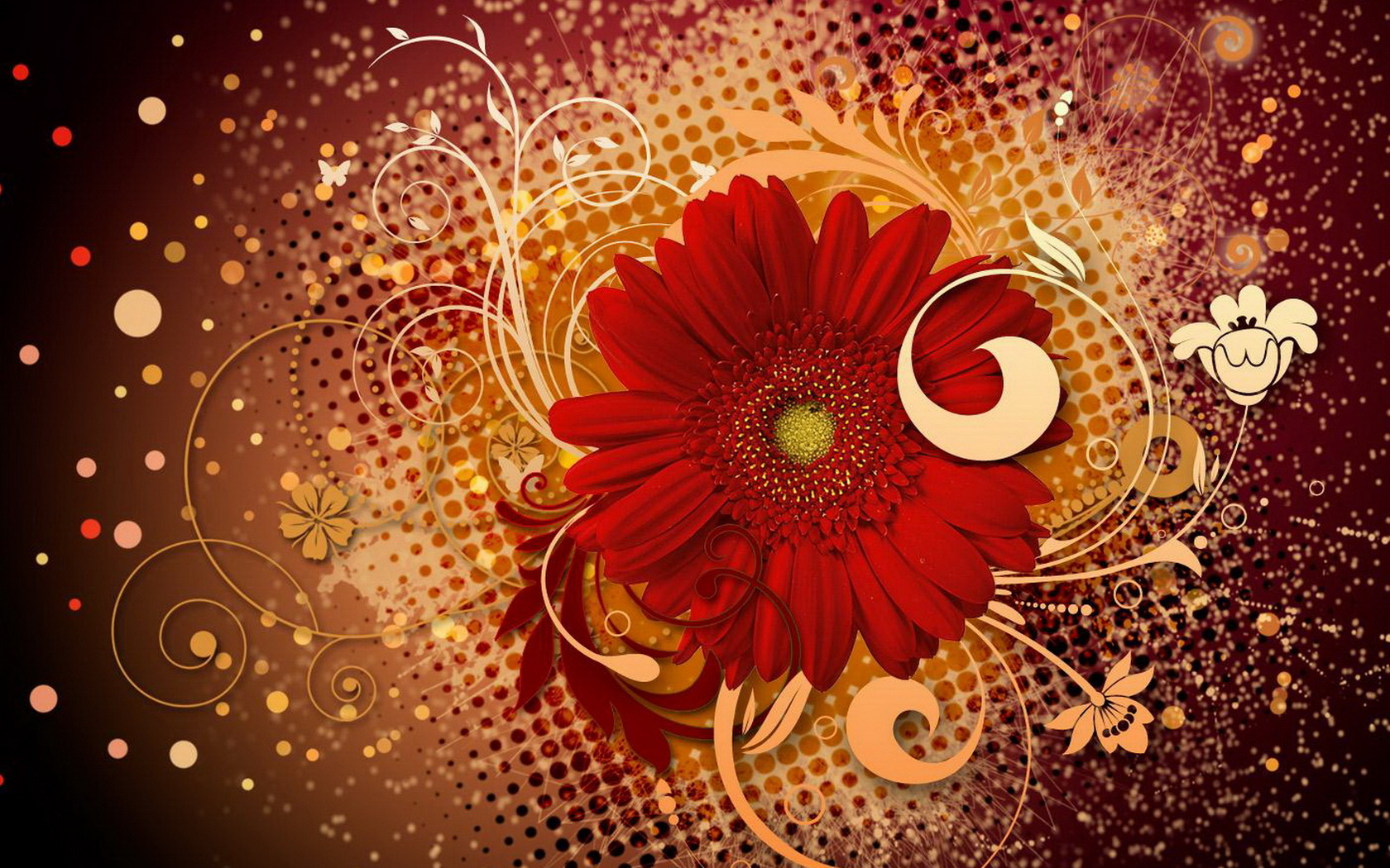 Bright Flowers Wallpaper And Image