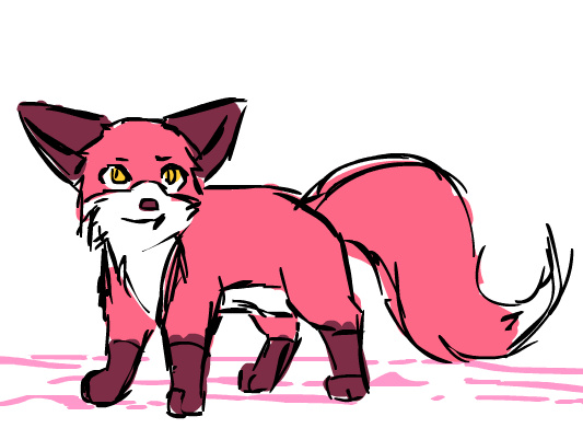 Just a Pink Fox by nekoni on