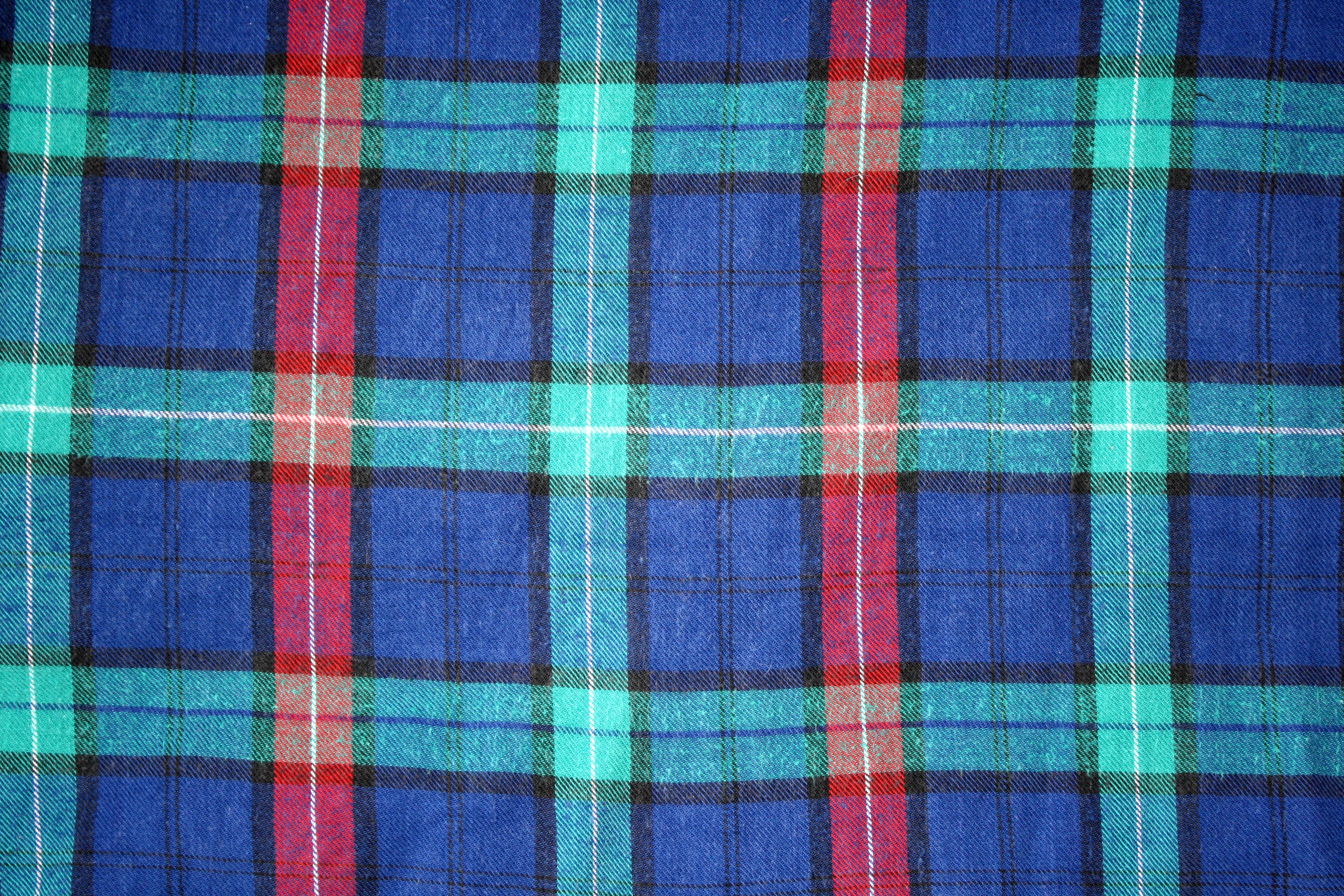 Blue Green and Red Plaid Texture Picture Free Photograph Photos