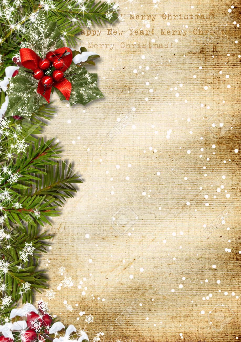 Vintage Christmas Background Stock Photo Picture And Royalty Free