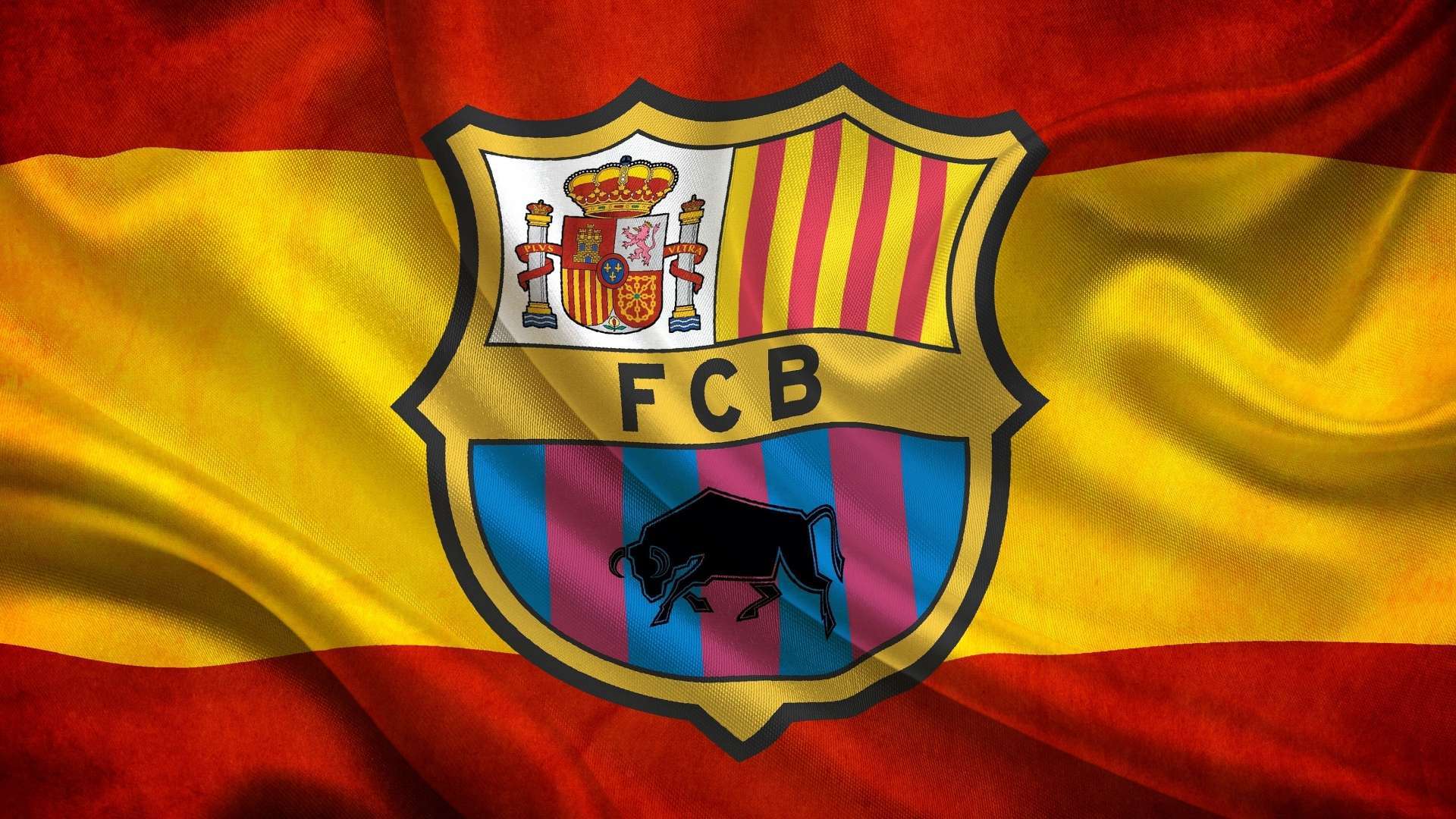 Wallpaper Flag Fc Barcelona Barca Spain HD 1080p Upload At